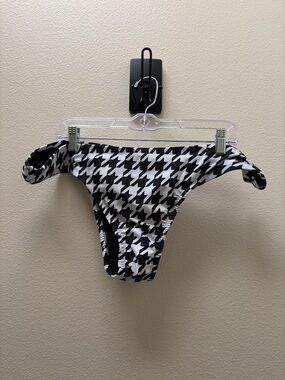 Alpine Butterfly Swim Monaco Black & White Houndstooth Bikini Bottom 2X